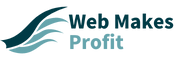 Web makes profit logo