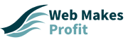 Web makes profit logo